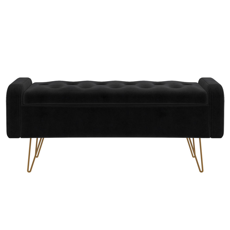Ivy Bronx Che Upholstered Flip Top Storage Bench & Reviews | Wayfair.ca